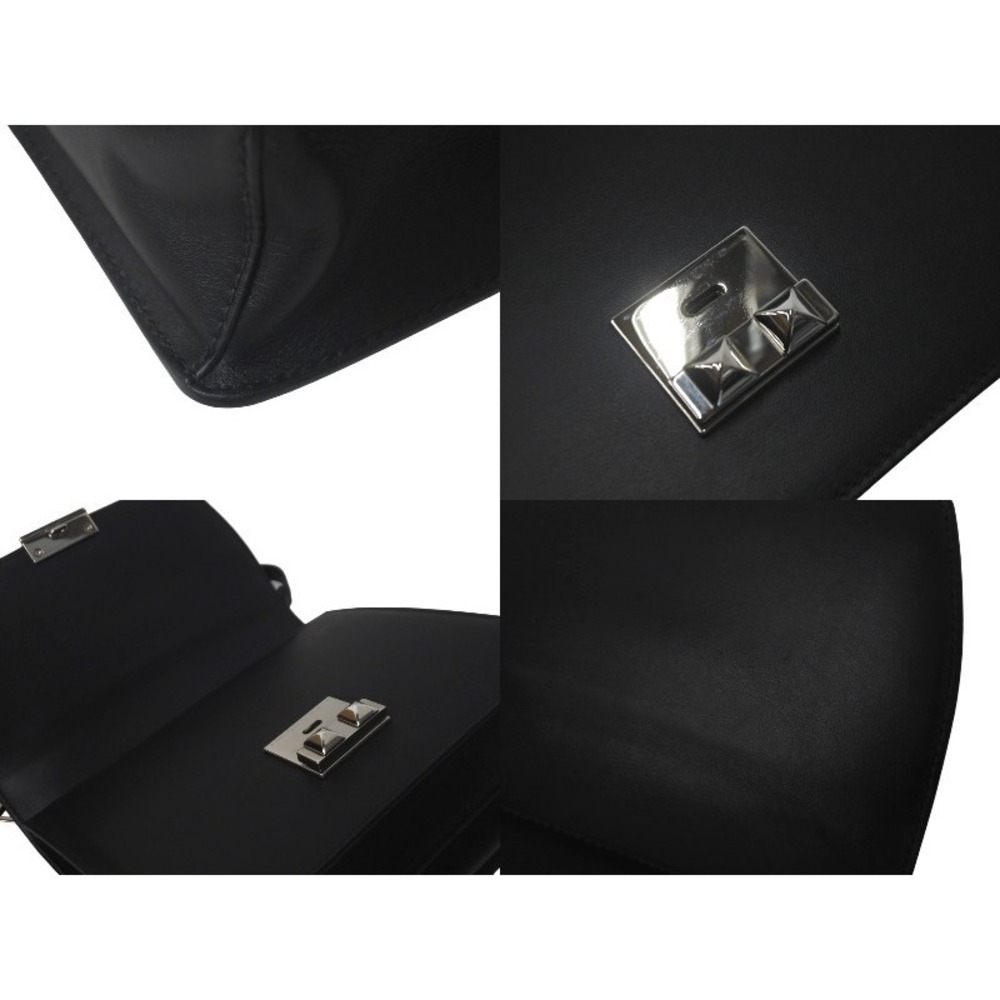 Very Prada shoulder bag Saffiano leather studs black pink racing logo - Picture 7 of 9